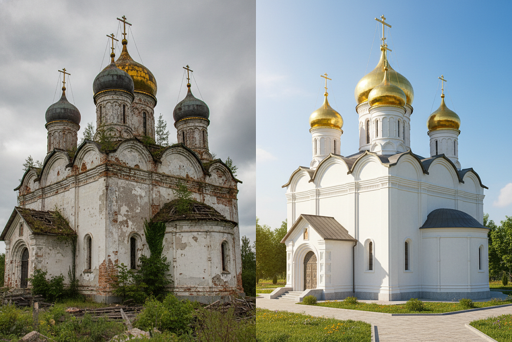 В МИИГАиК создали нейросеть для реконструкции православных храмов