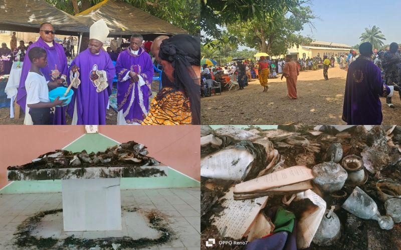 «Мы не боимся», — заявил епископ диоцеза Огоджа в Нигерии после пожара, разрушившего приход