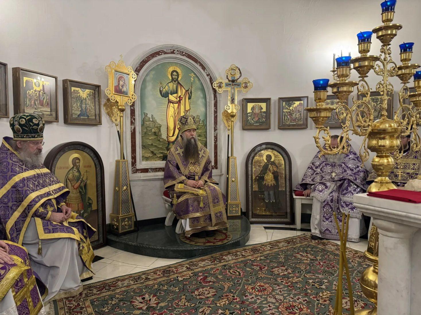 Епископ Егорьевский Мефодий возглавил Литургию Преждеосвященных Даров в Москве