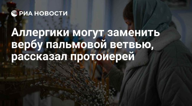 Протоиерей предложил аллергикам использовать пальмовые ветви вместо вербы