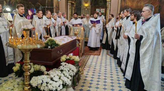 Состоялось отпевание протодиакона Тихона Тараканова