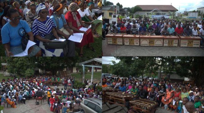 Интенсивная подготовка хора к папской мессе в архиепархии Дуалы, Камерун