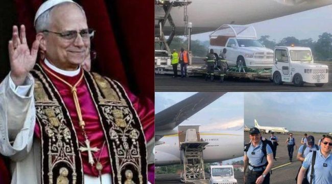 Папамобиль прибыл в Яунде в преддверии апостольского визита Папы Льва XIV