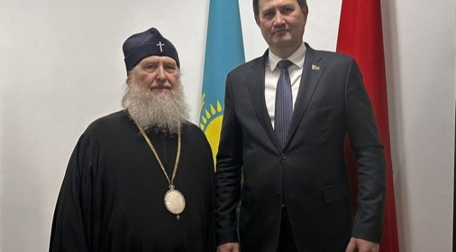 Митрополит Казахстанский встретился с главой МИД Белоруссии в Алма-Ате