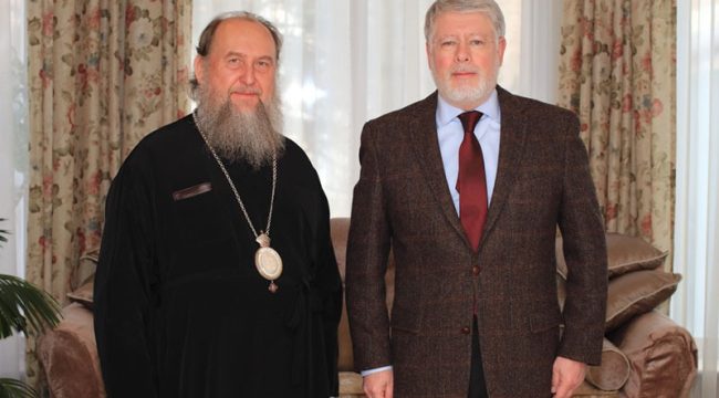 Митрополит Астанайский Александр провел встречу с российским послом в Казахстане