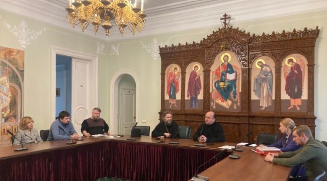 В Финансово-хозяйственном управлении обсудили реставрацию Воскресенской церкви в Андреевском монастыре