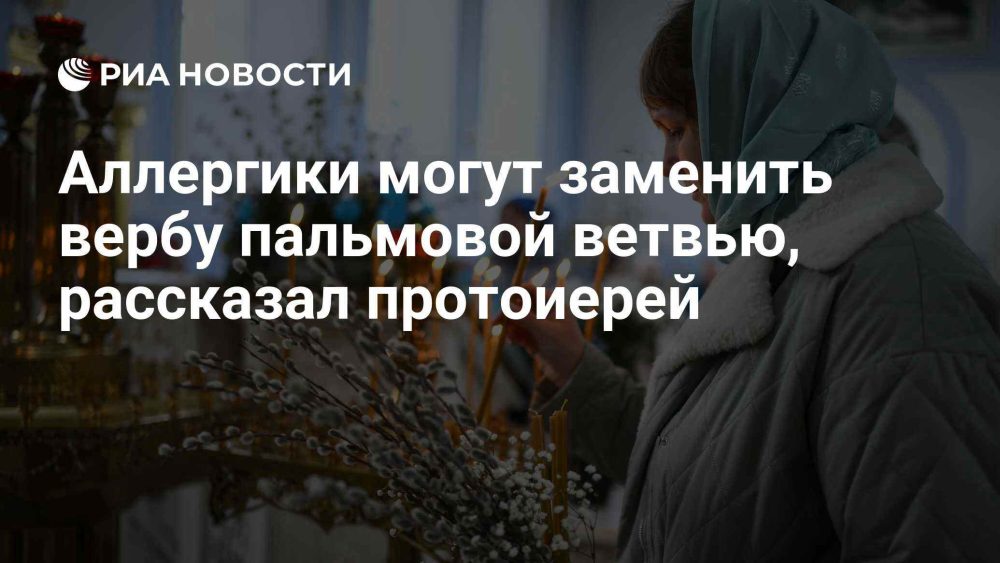 Протоиерей предложил аллергикам использовать пальмовые ветви вместо вербы