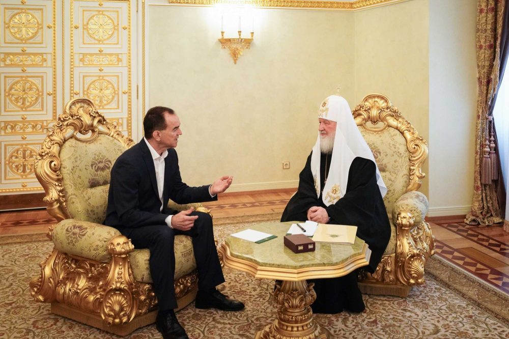 Патриарх Кирилл встретился с губернатором Краснодарского края