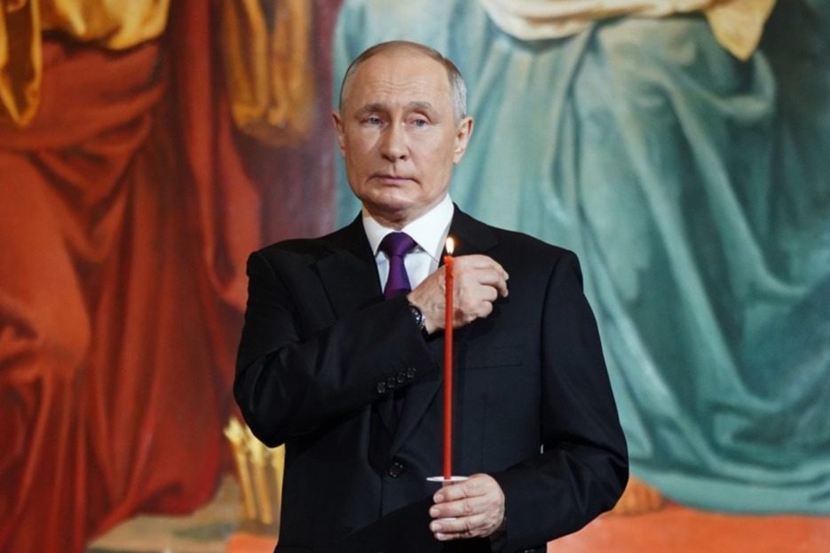 Патриарх Кирилл поздравил Владимира Путина с Пасхой