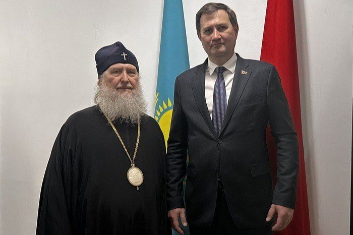 Митрополит Казахстанский встретился с главой МИД Белоруссии в Алма-Ате