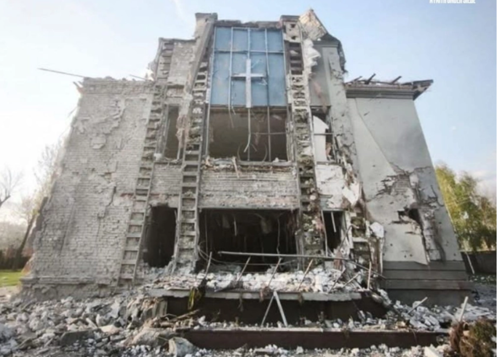 Россия нанесла удар по баптистской церкви в Украине, убив пастора на молитвенном собрании