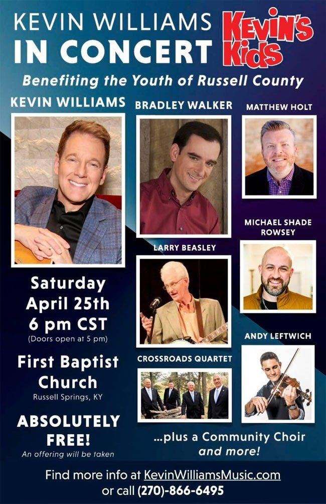 Кевин Уильямс привозит звёздный концерт в родной город в пользу фонда «Дети Кевина»