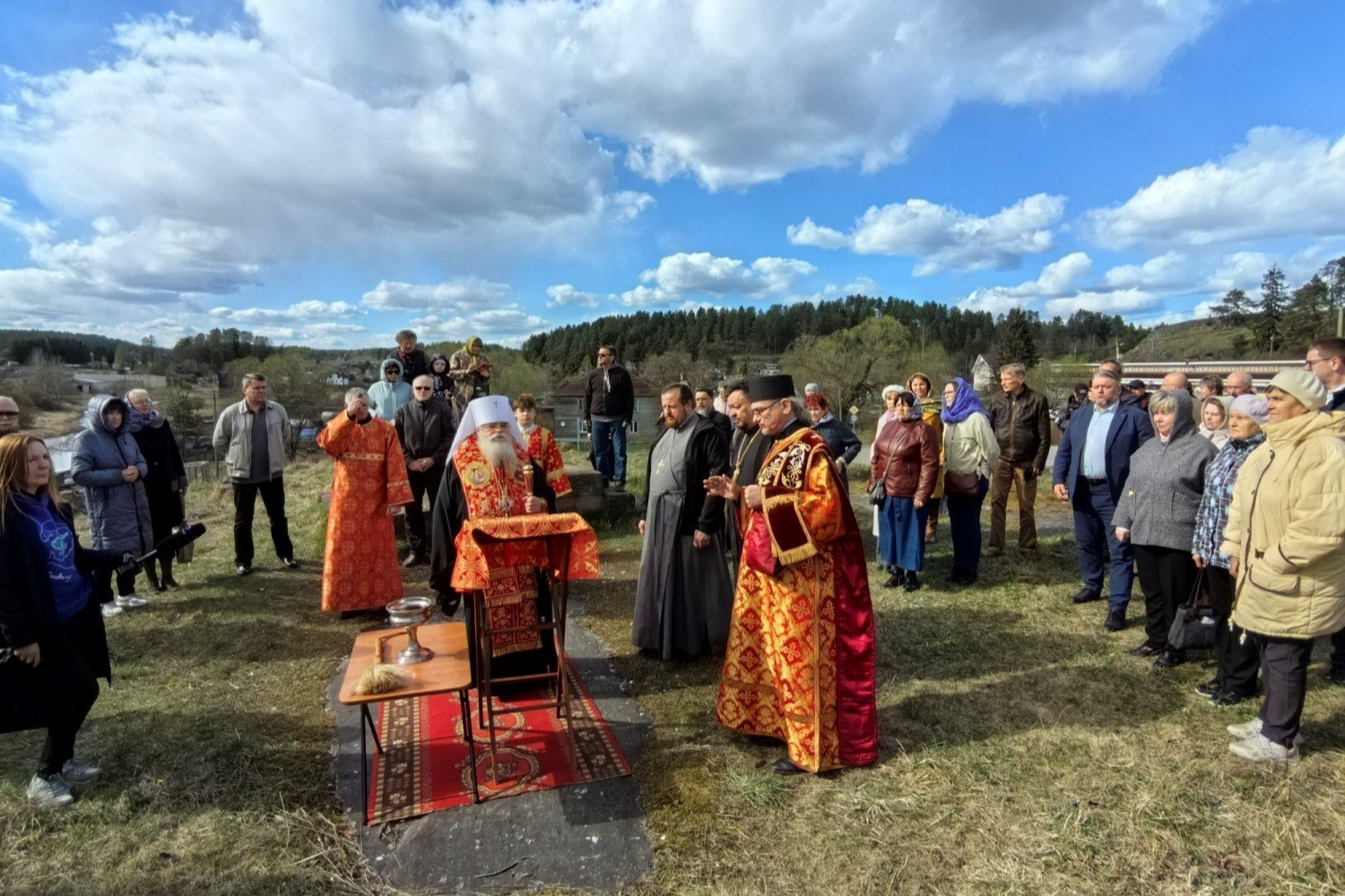 В Карелии освятили место строительства храма Рождества Богородицы в преддверии 800-летия крещения карелов
