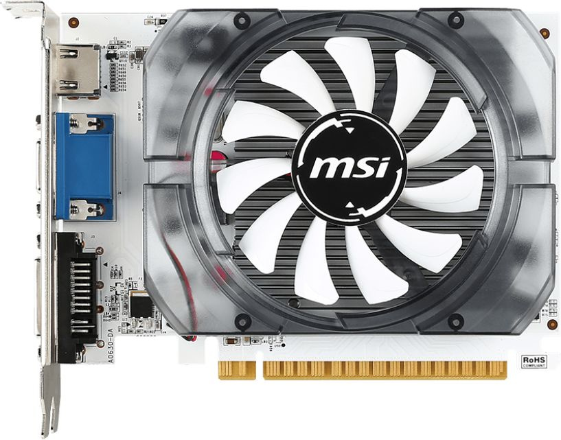 Видеокарта MSI PCI-E 2.0 N730-2GD3V3 NVIDIA GeForce GT 730 2Gb 128bit DDR3 902/1600 DVIx1 HDMIx1 CRTx1 HDCP Ret