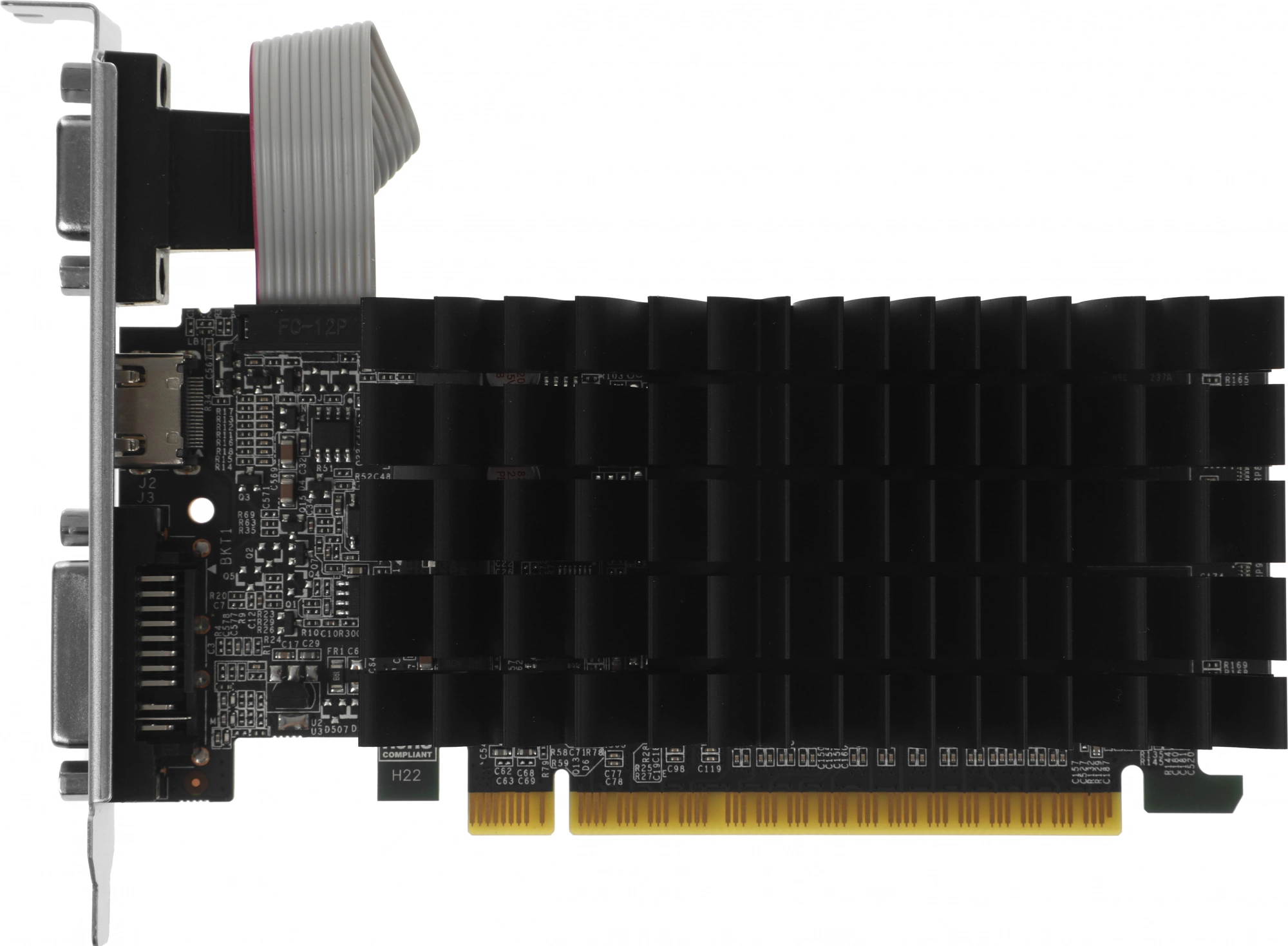 Видеокарта Afox PCI-E 2.0 AF210-1024D3L5-V2 NVIDIA G210 1Gb 64bit DDR3 520/1600 DVIx1 HDMIx1 CRTx1 HDCP Ret low profile