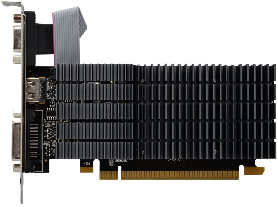 Видеокарта Afox PCI-E 2.0 AF710-2048D3L5 NVIDIA GeForce GT 710 2Gb 64bit GDDR3 954/1333 DVIx1 HDMIx1 CRTx1 HDCP Ret