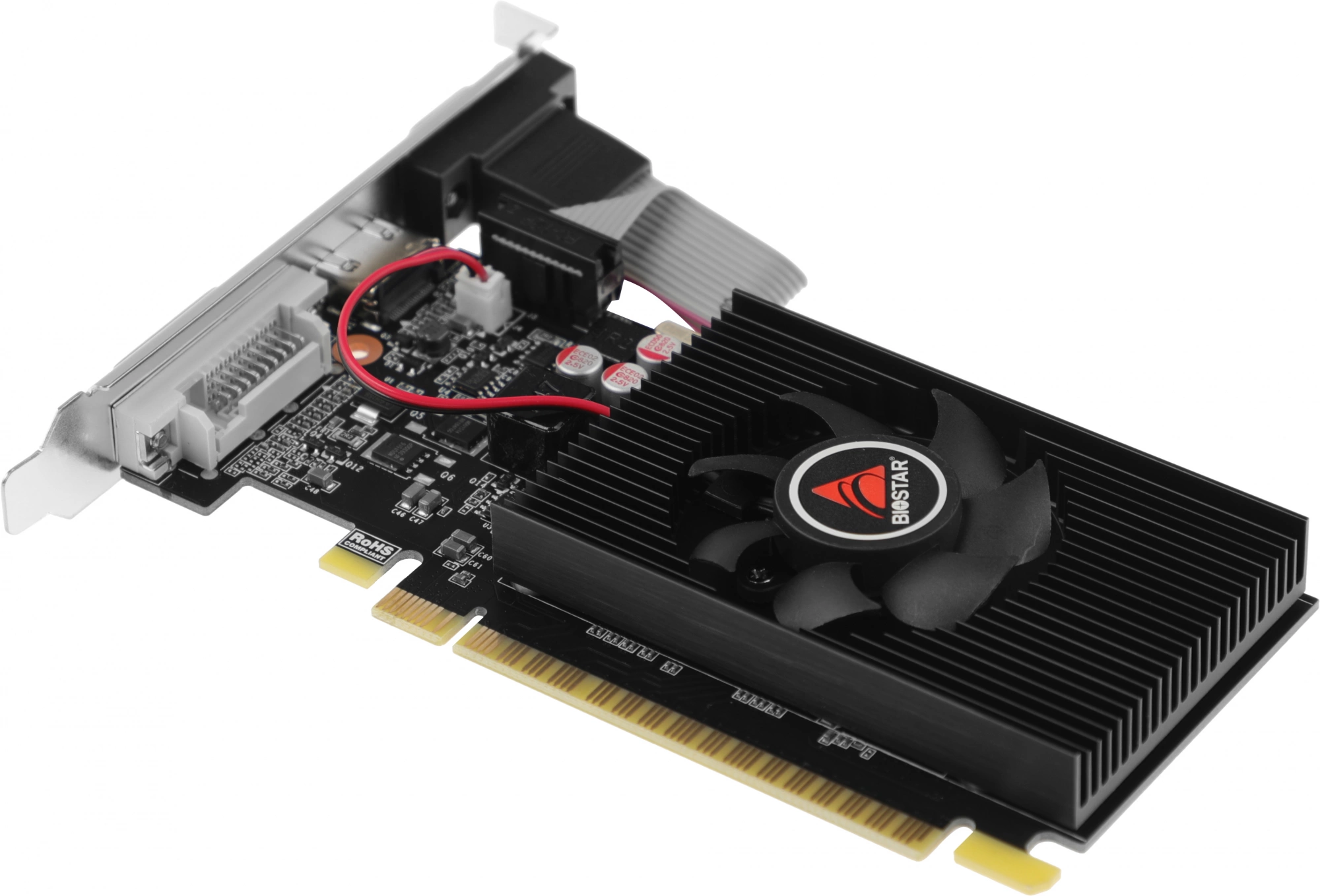 Видеокарта Biostar PCI-E 2.0 VN7103THX6 NVIDIA GeForce GT 710 2Gb 64bit DDR3 954/1333 DVIx1 HDMIx1 CRTx1 HDCP Ret low profile — изображение 2