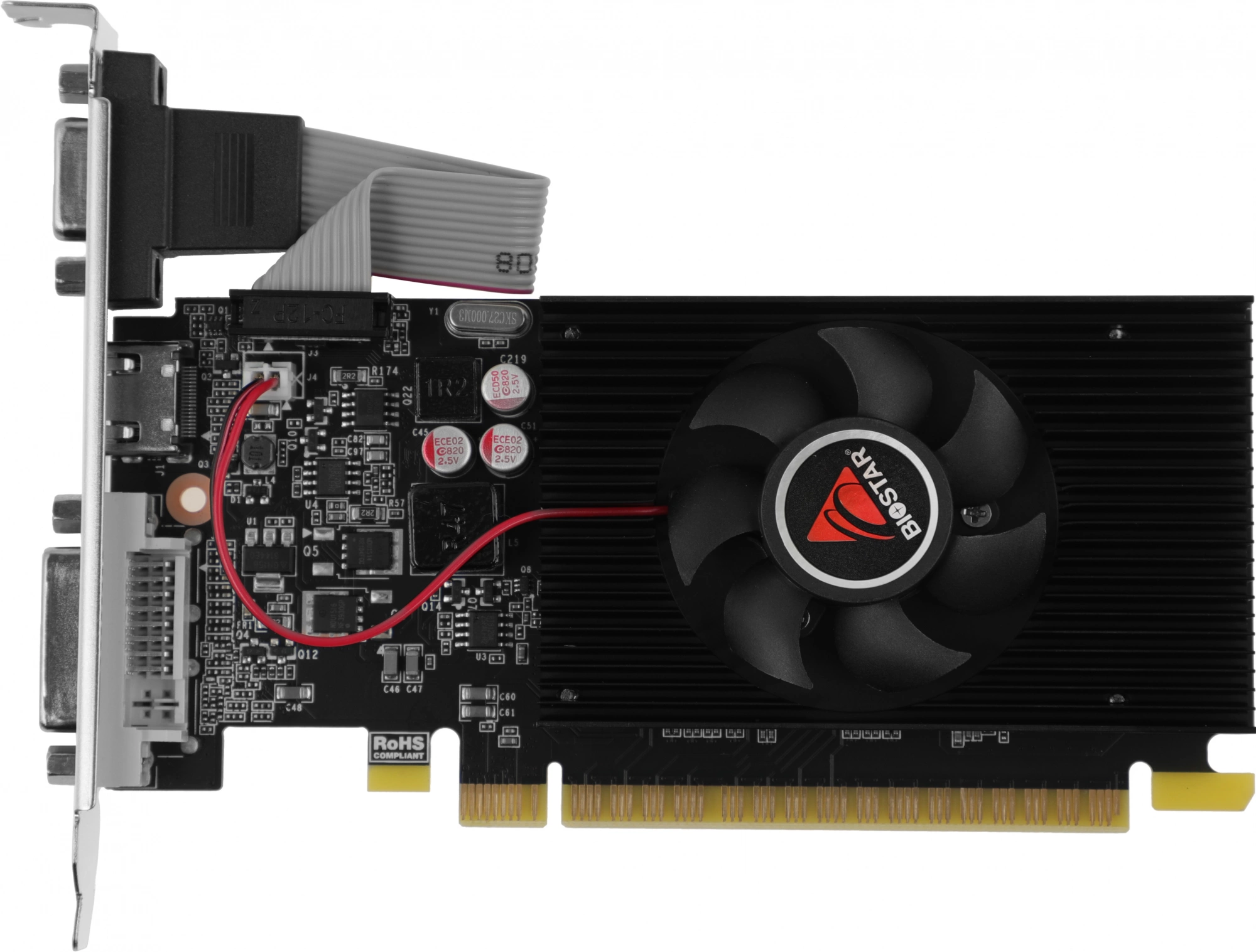 Видеокарта Biostar PCI-E 2.0 VN7103THX6 NVIDIA GeForce GT 710 2Gb 64bit DDR3 954/1333 DVIx1 HDMIx1 CRTx1 HDCP Ret low profile — изображение 3