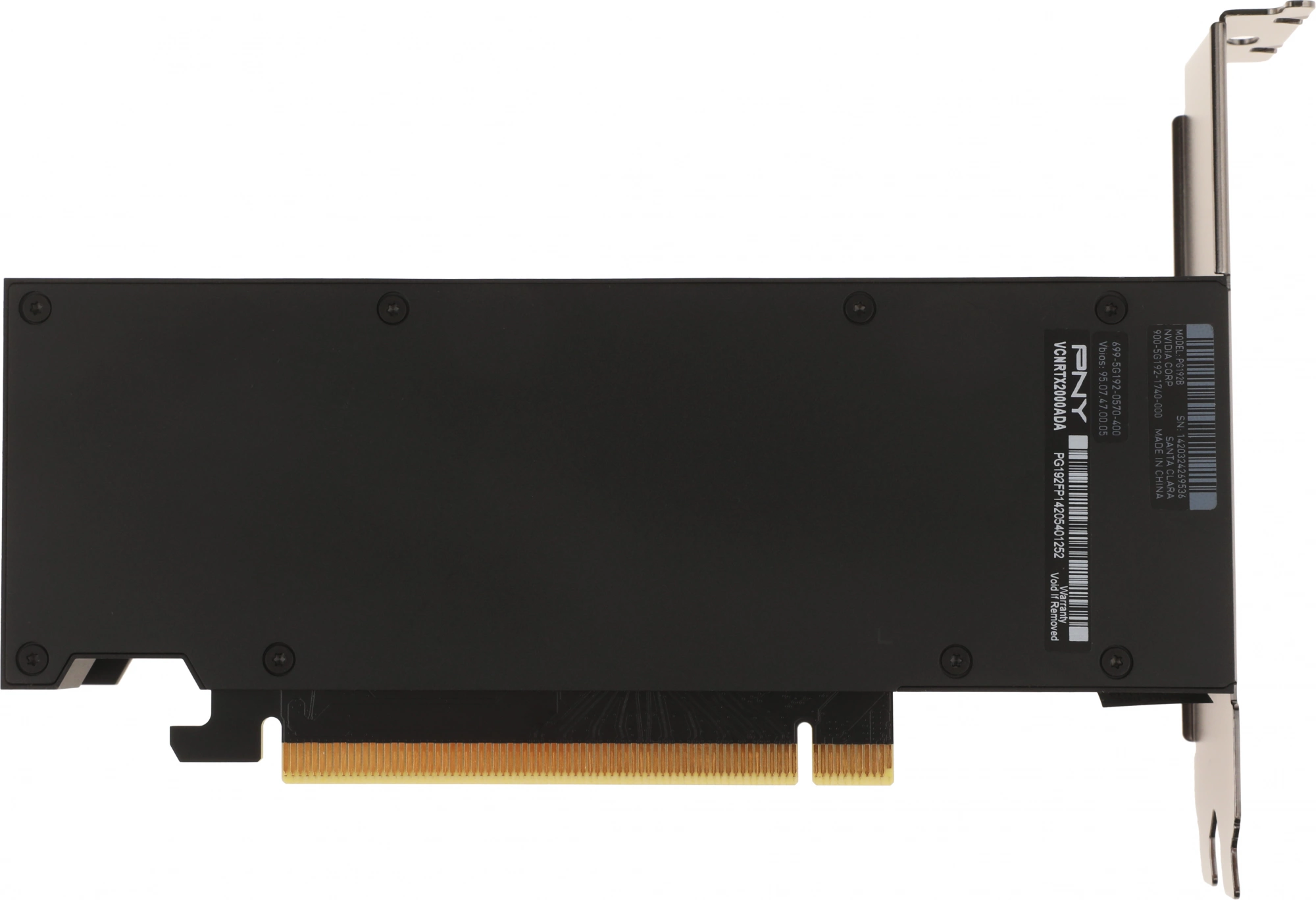 Видеокарта PNY PCI-E 4.0 2000ADA-SB NVIDIA RTX A2000 16Gb 192bit GDDR6 562 mDPx4 Ret low profile — изображение 2