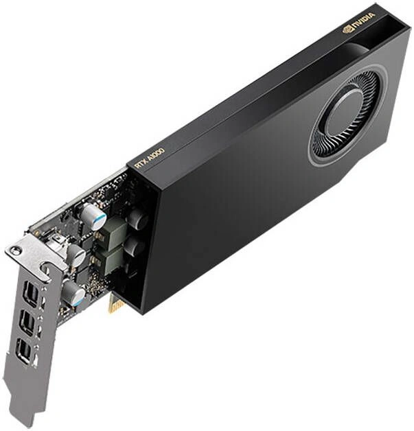 Видеокарта PNY PCI-E 4.0 A1000 NVIDIA RTX A1000 8Gb 128bit GDDR6 727/10000 mDPx4 HDCP oem low profile — изображение 3