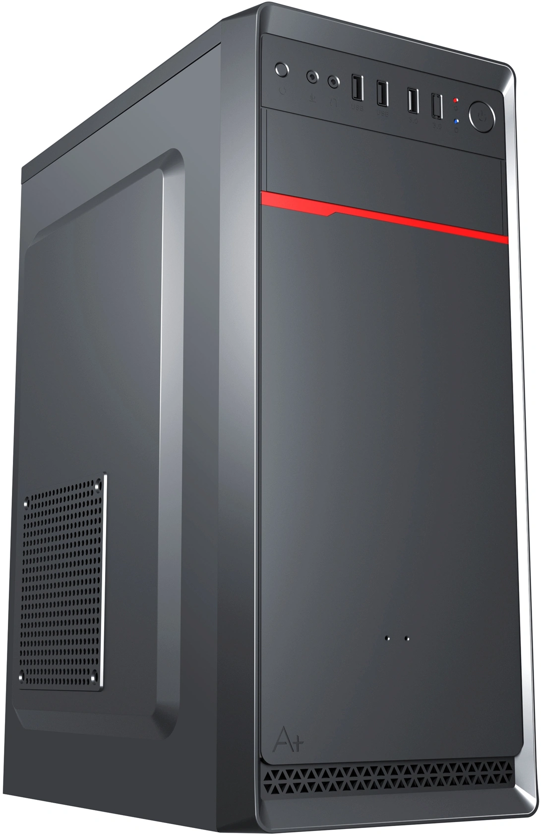 Корпус Digma DCC-MD302 черный без БП ATX 1x80mm 3x120mm 2xUSB2.0 2xUSB3.0 audio