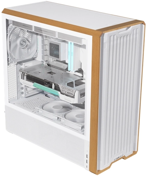 Корпус Lian-Li Lancool 217 белый без БП ATX 7x120mm 3x140mm 2xUSB3.0 audio bott PSU — изображение 2