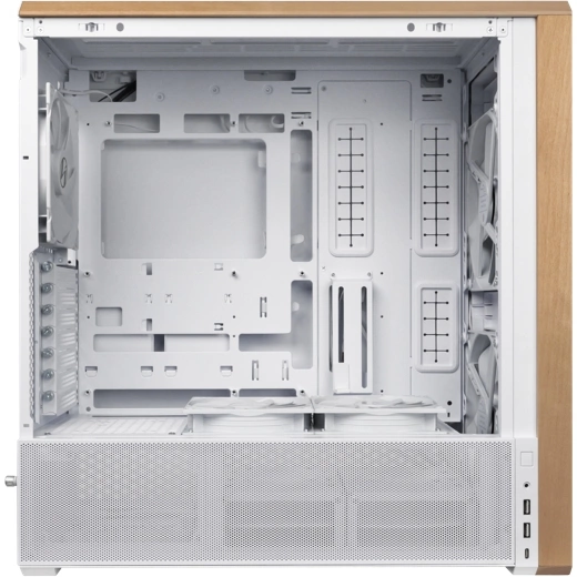 Корпус Lian-Li Lancool 217 белый без БП ATX 7x120mm 3x140mm 2xUSB3.0 audio bott PSU — изображение 3