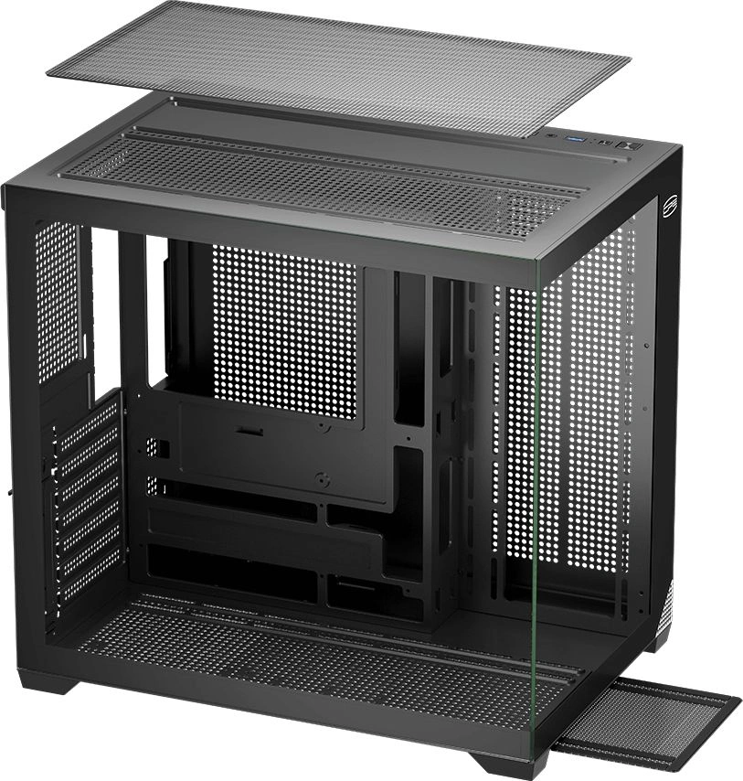 Корпус PcCooler C3T700 BK черный без БП ATX 10x120mm 6x140mm 1xUSB3.0 1xUSB3.1 audio bott PSU — изображение 3