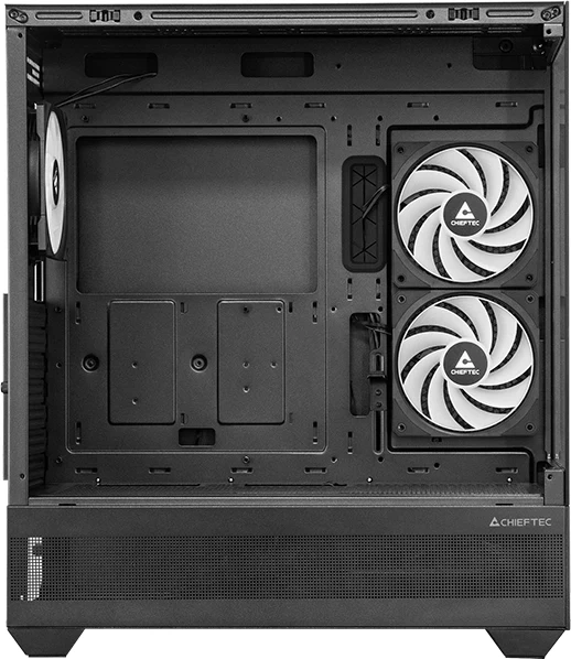 Корпус Chieftec Vista черный без БП ATX 6x120mm 2x140mm 1xUSB2.0 1xUSB3.0 audio bott PSU — изображение 5