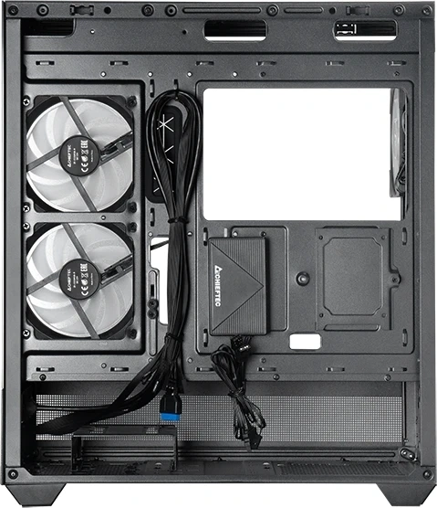 Корпус Chieftec Vista черный без БП ATX 6x120mm 2x140mm 1xUSB2.0 1xUSB3.0 audio bott PSU — изображение 4