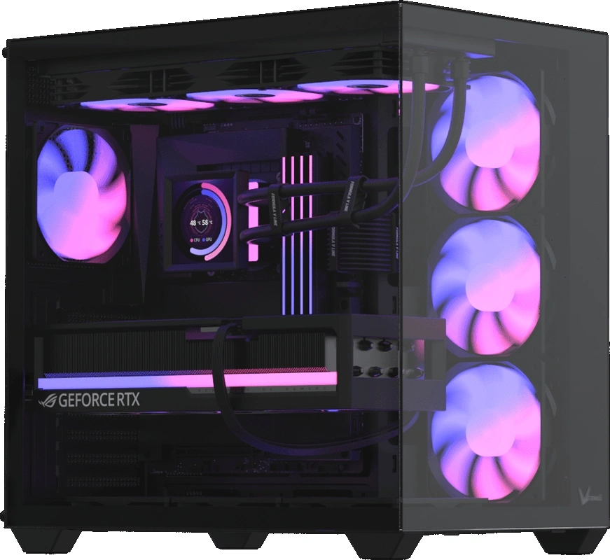 Корпус Formula Crystal Z2 Plus AR V2 черный без БП E-ATX 6x120mm 3x140mm 1xUSB2.0 1xUSB3.0 audio bott PSU