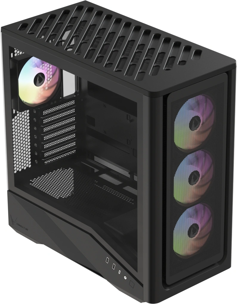 Корпус Formula Air Power G9 Duo PA черный без БП E-ATX 8x120mm 2x140mm 2xUSB3.0 audio bott PSU