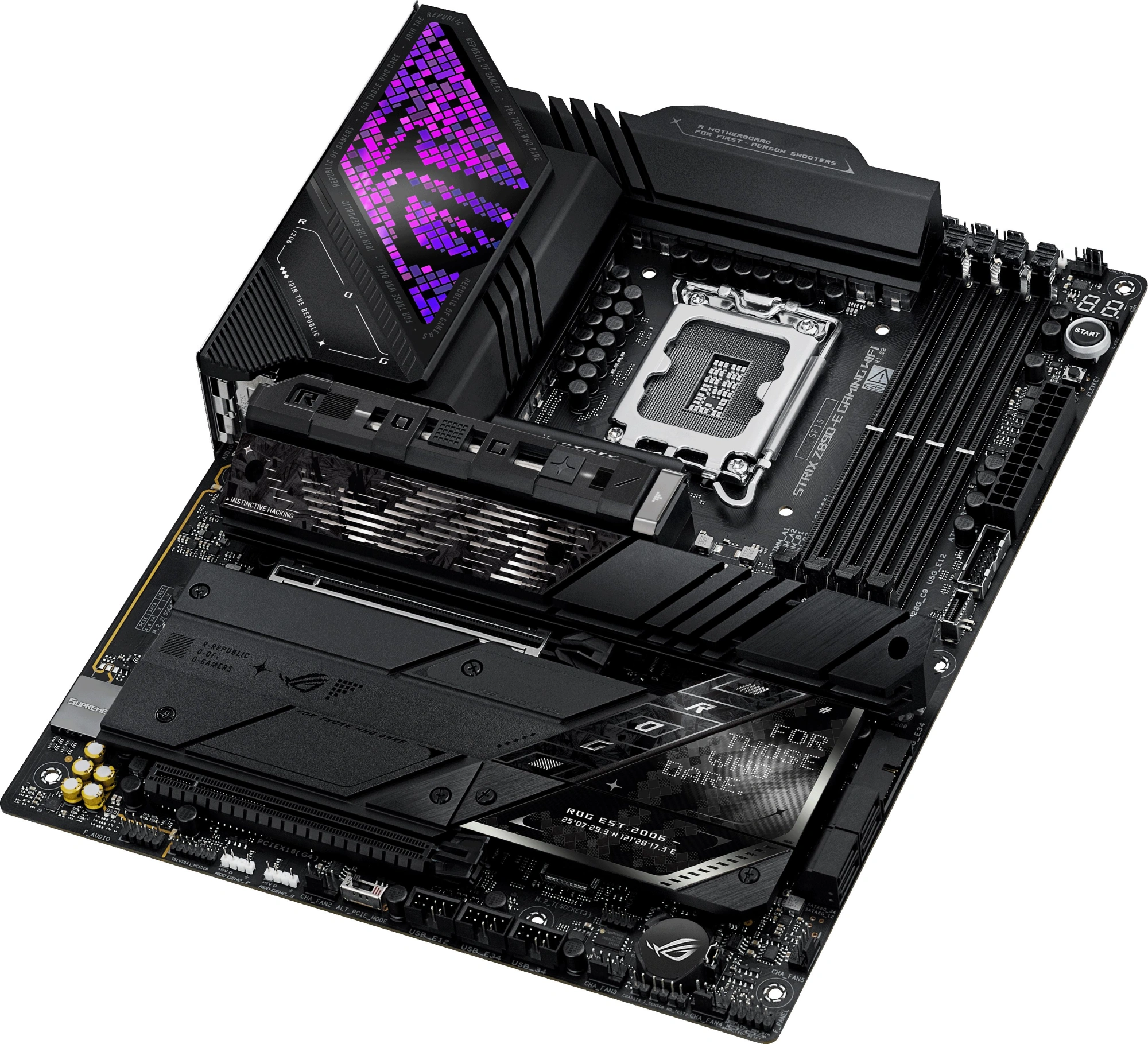 Материнская плата Asus ROG STRIX Z890-E GAMING WIFI Soc-1851 Intel Z890 4xDDR5 ATX AC`97 8ch(7.1) 5Gigabit RAID+HDMI+DP — изображение 5