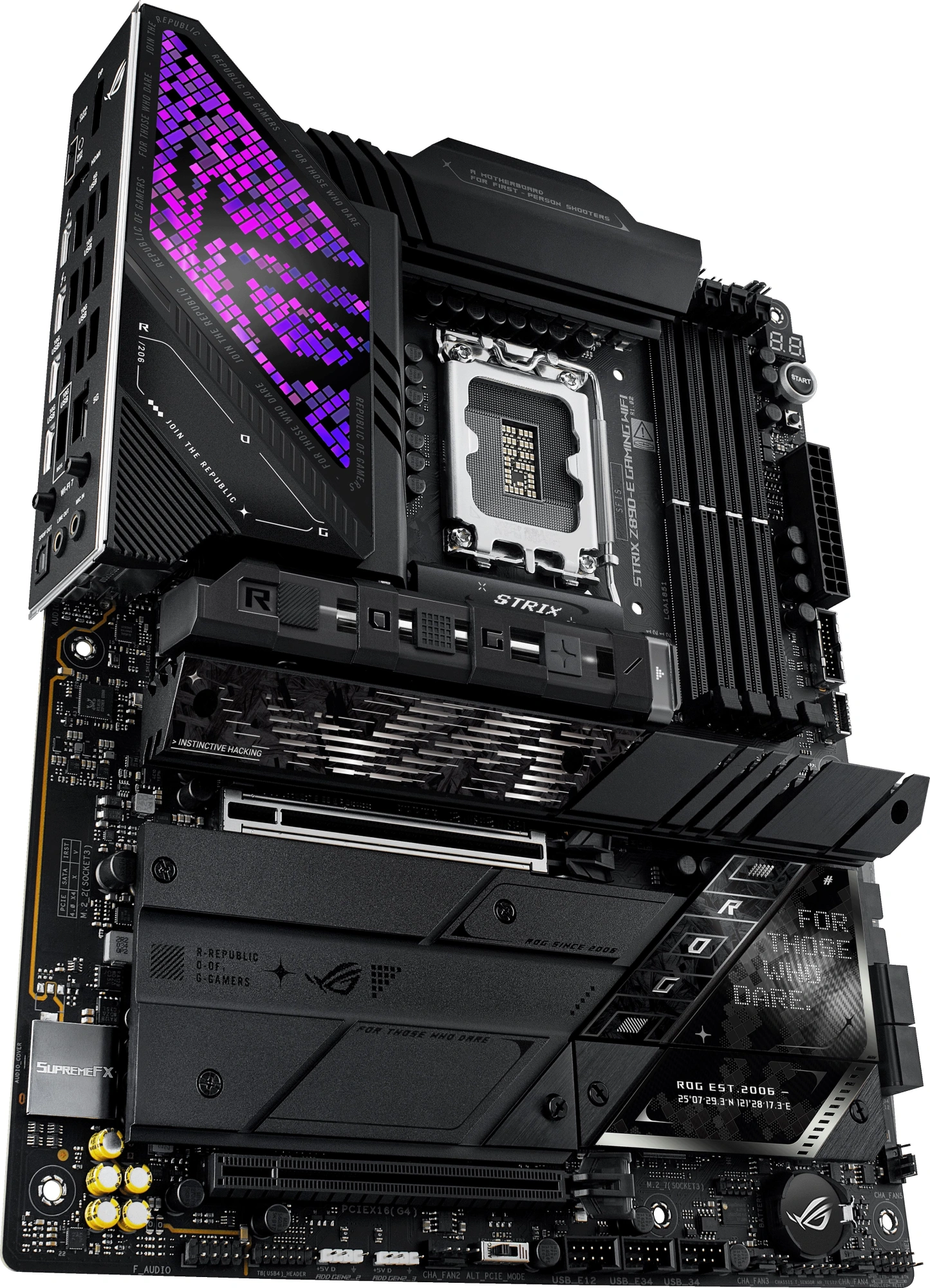 Материнская плата Asus ROG STRIX Z890-E GAMING WIFI Soc-1851 Intel Z890 4xDDR5 ATX AC`97 8ch(7.1) 5Gigabit RAID+HDMI+DP — изображение 6