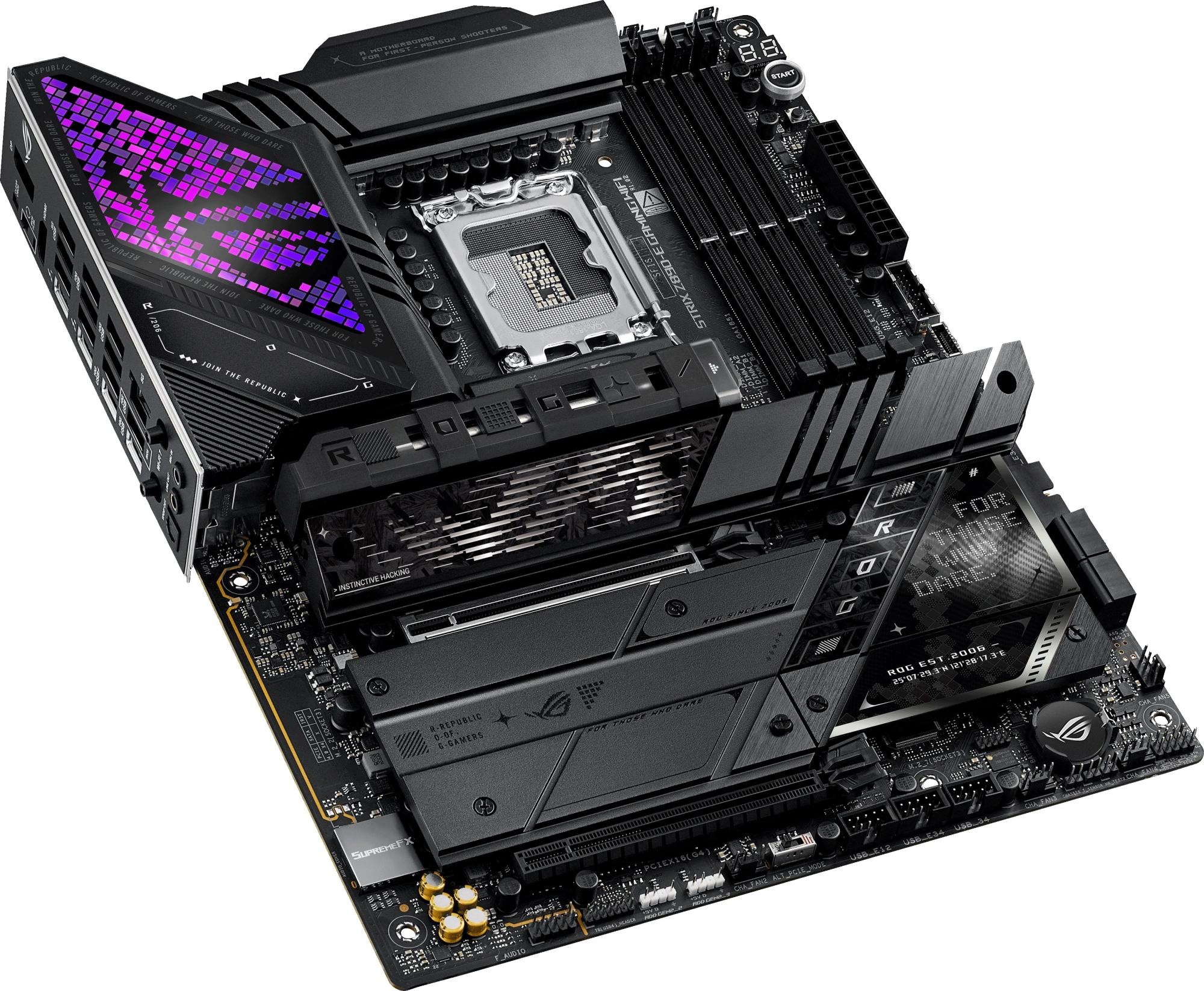 Материнская плата Asus ROG STRIX Z890-E GAMING WIFI Soc-1851 Intel Z890 4xDDR5 ATX AC`97 8ch(7.1) 5Gigabit RAID+HDMI+DP — изображение 7