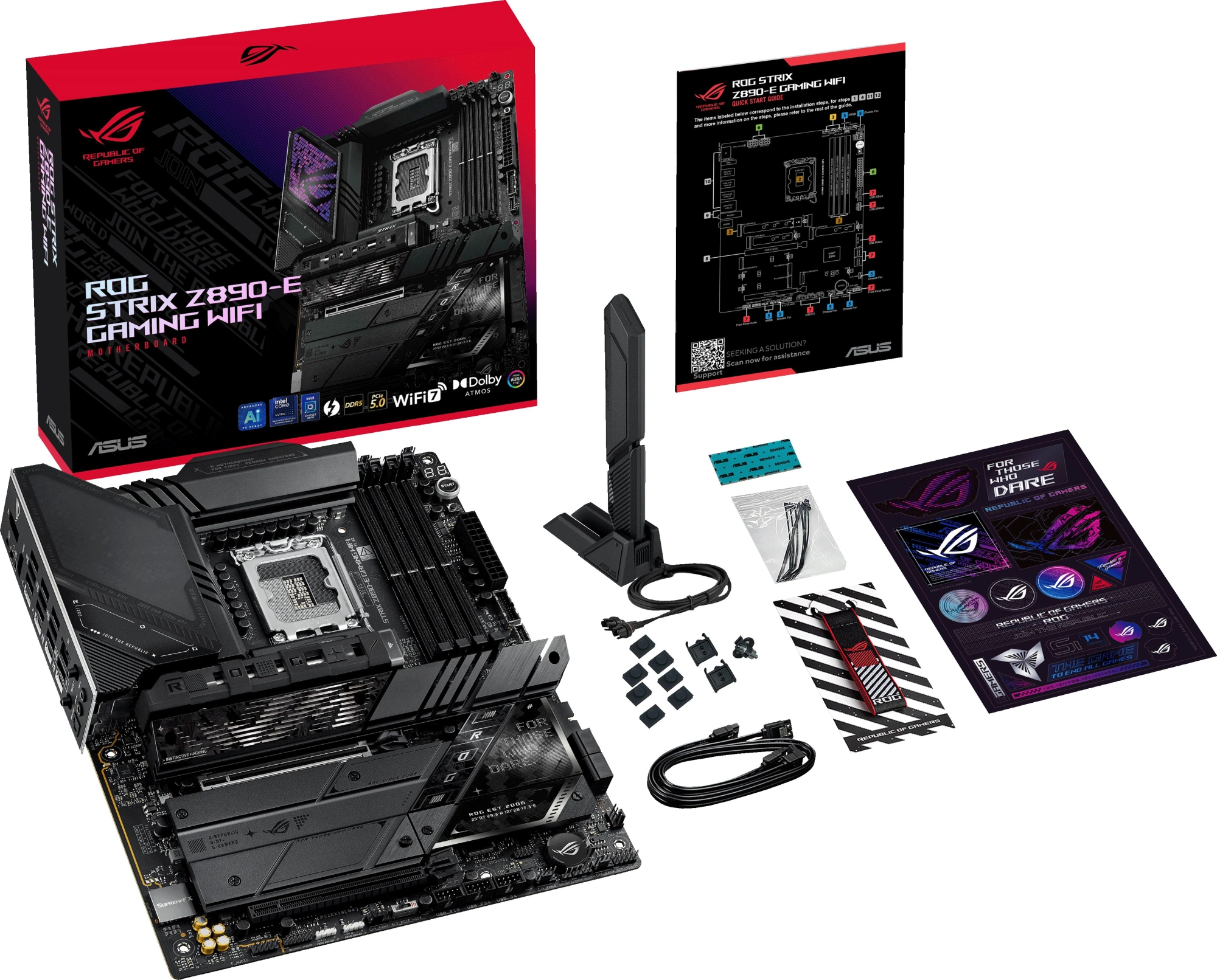 Материнская плата Asus ROG STRIX Z890-E GAMING WIFI Soc-1851 Intel Z890 4xDDR5 ATX AC`97 8ch(7.1) 5Gigabit RAID+HDMI+DP — изображение 13