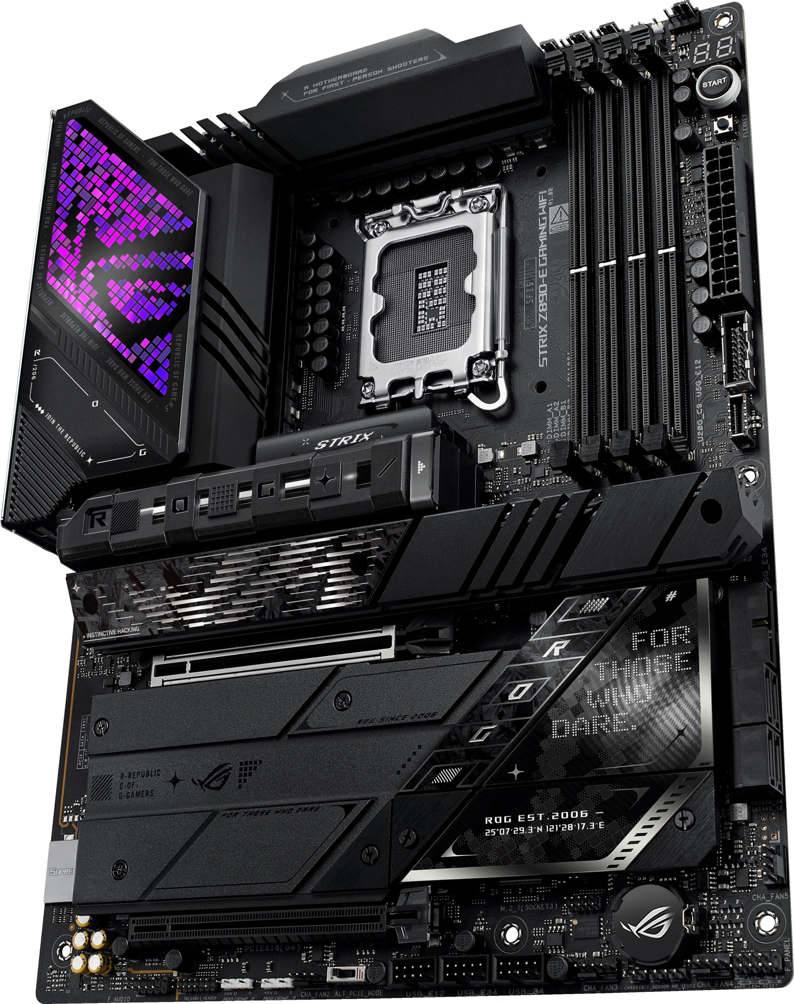Материнская плата Asus ROG STRIX Z890-E GAMING WIFI Soc-1851 Intel Z890 4xDDR5 ATX AC`97 8ch(7.1) 5Gigabit RAID+HDMI+DP — изображение 4
