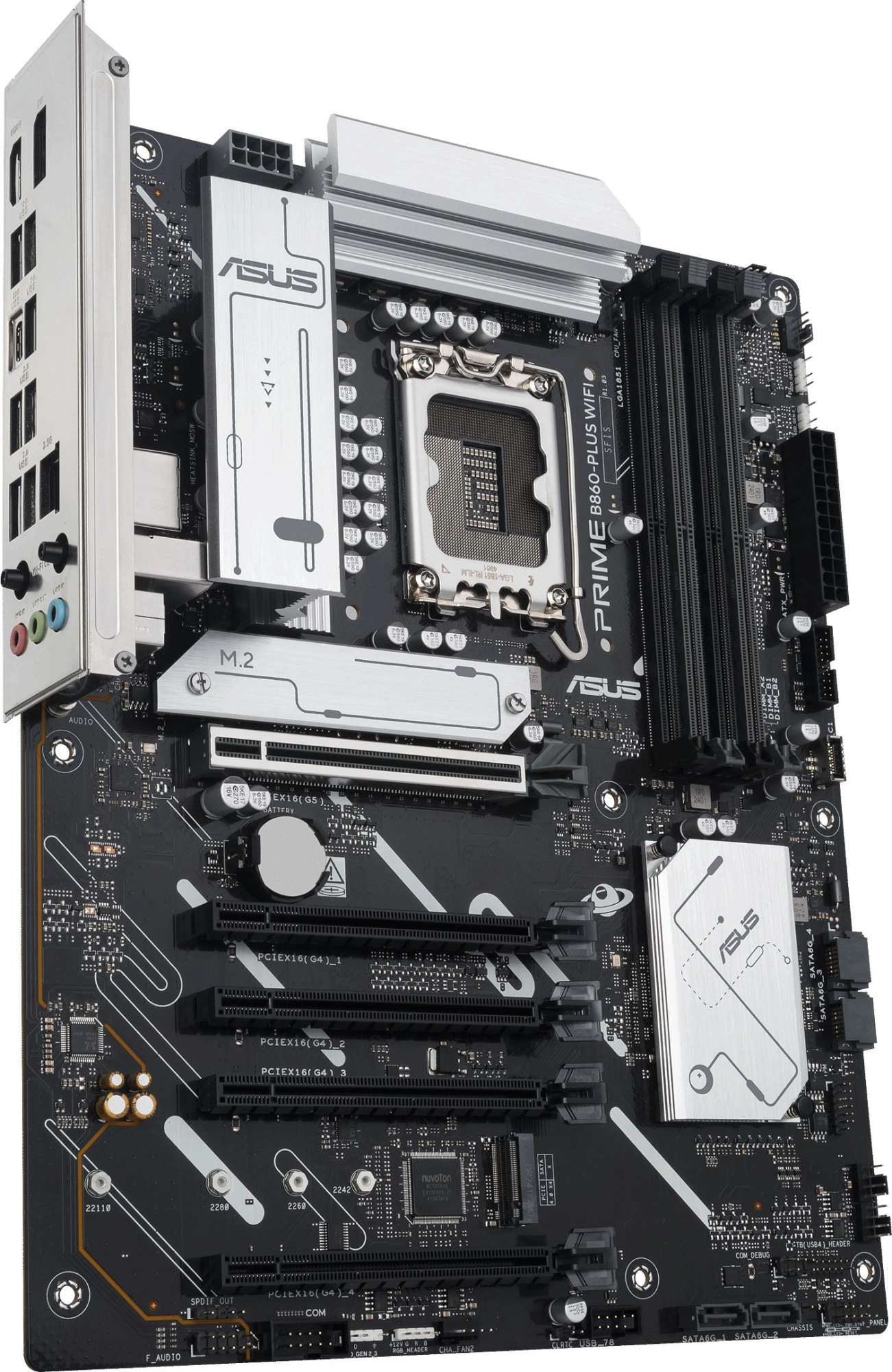 Материнская плата Asus PRIME B860-PLUS WIFI Soc-1851 Intel B860 4xDDR5 ATX AC`97 8ch(7.1) 2.5Gg RAID+HDMI+DP — изображение 5