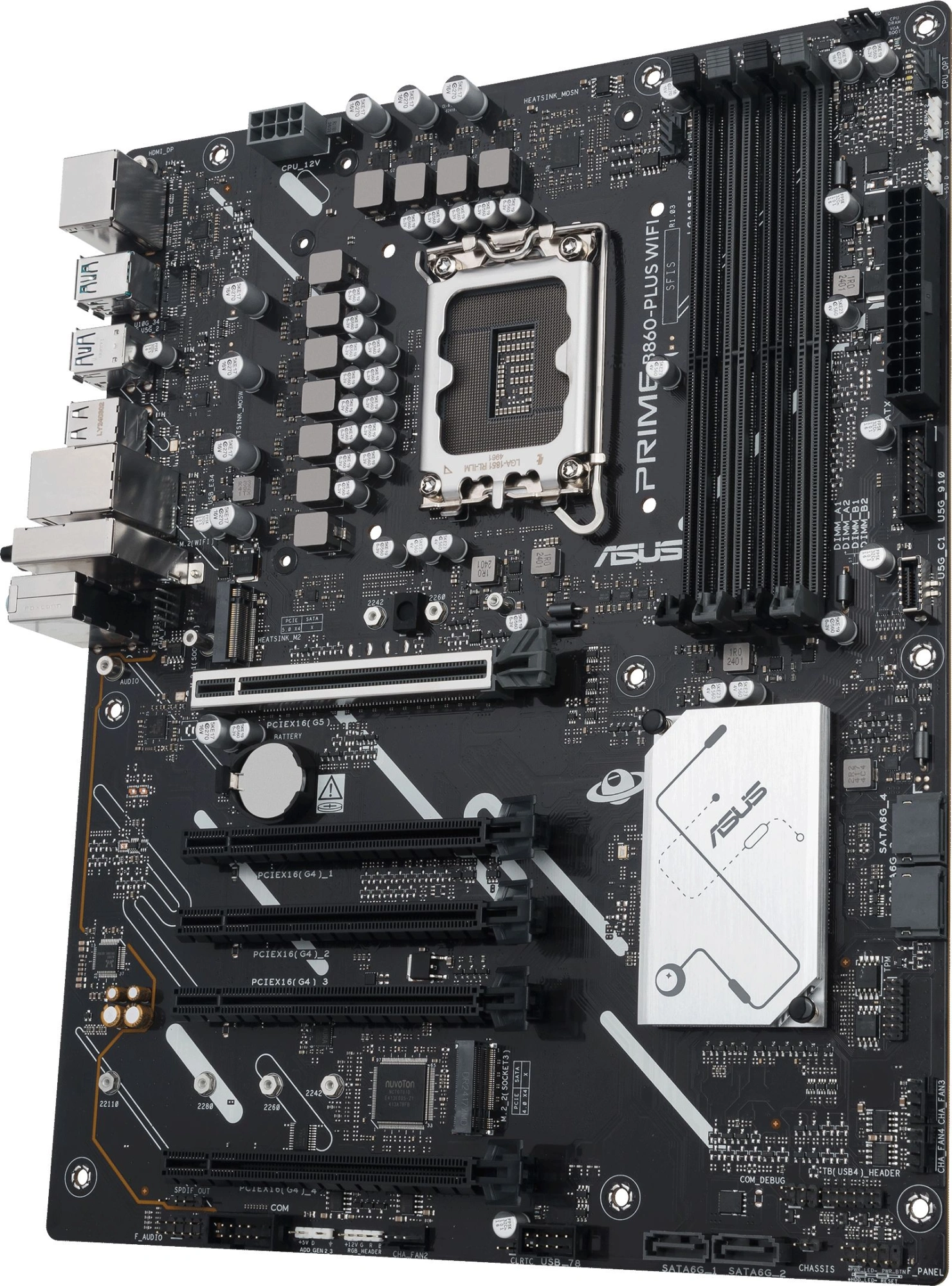 Материнская плата Asus PRIME B860-PLUS WIFI Soc-1851 Intel B860 4xDDR5 ATX AC`97 8ch(7.1) 2.5Gg RAID+HDMI+DP — изображение 11