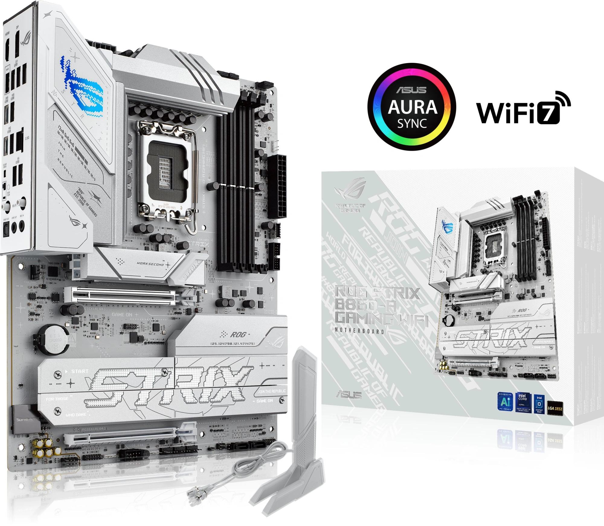 Материнская плата Asus ROG STRIX B860-A GAMING WIFI Soc-1851 Intel B860 4xDDR5 ATX AC`97 8ch(7.1) 2.5Gg RAID+HDMI+DP — изображение 11