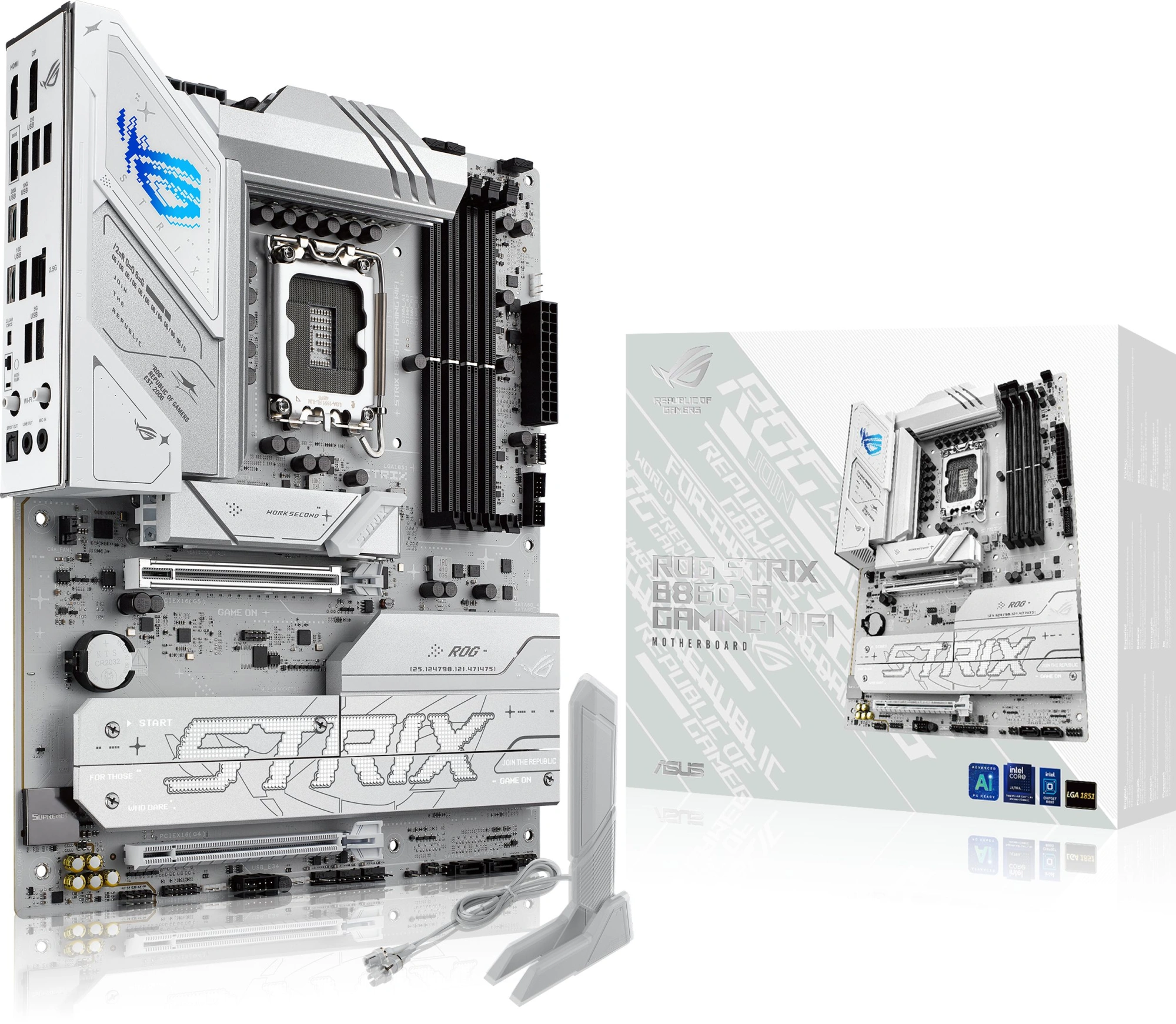 Материнская плата Asus ROG STRIX B860-A GAMING WIFI Soc-1851 Intel B860 4xDDR5 ATX AC`97 8ch(7.1) 2.5Gg RAID+HDMI+DP — изображение 12
