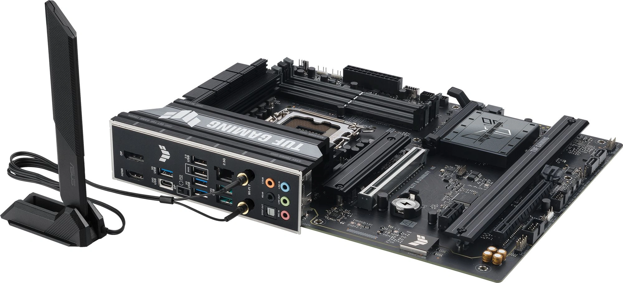 Материнская плата Asus TUF GAMING B860-PLUS WIFI Soc-1851 Intel B860 4xDDR5 ATX AC`97 8ch(7.1) 2.5Gg RAID+HDMI+DP — изображение 7