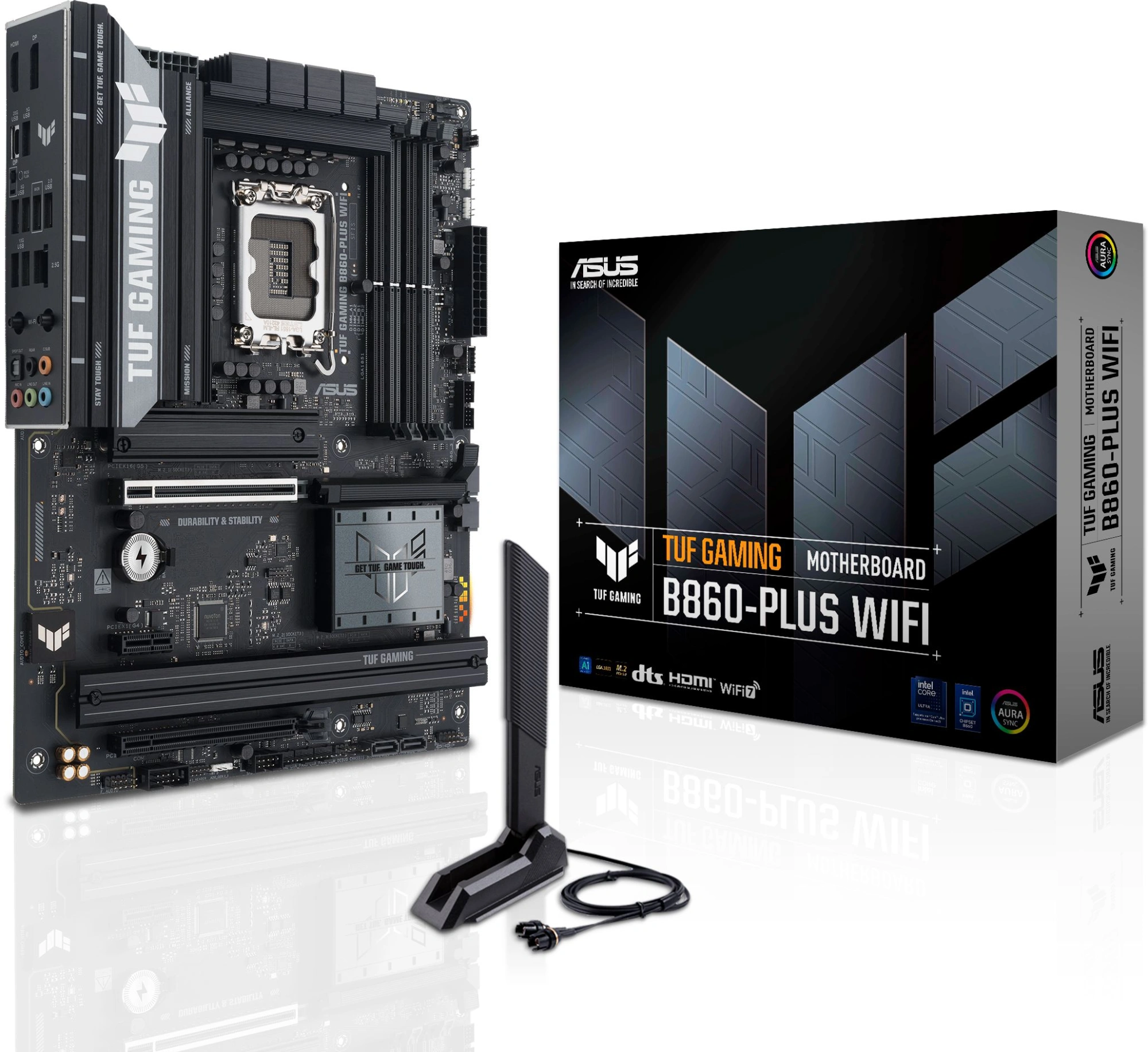 Материнская плата Asus TUF GAMING B860-PLUS WIFI Soc-1851 Intel B860 4xDDR5 ATX AC`97 8ch(7.1) 2.5Gg RAID+HDMI+DP — изображение 8