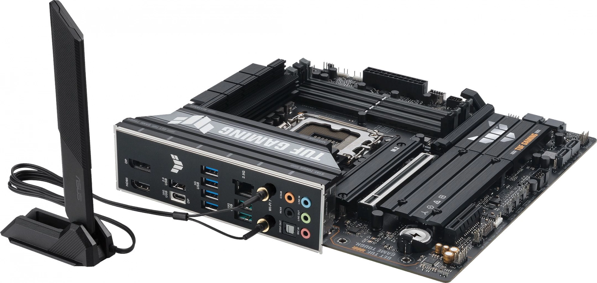 Материнская плата Asus TUF GAMING B860M-PLUS WIFI Soc-1851 Intel B860 4xDDR5 mATX AC`97 8ch(7.1) 2.5Gg RAID+HDMI+DP — изображение 7