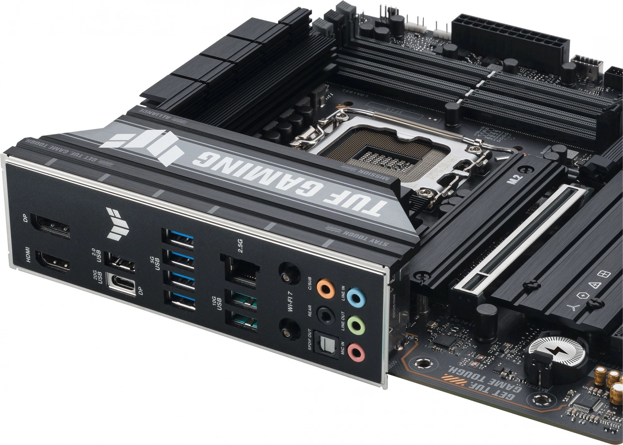 Материнская плата Asus TUF GAMING B860M-PLUS WIFI Soc-1851 Intel B860 4xDDR5 mATX AC`97 8ch(7.1) 2.5Gg RAID+HDMI+DP — изображение 8
