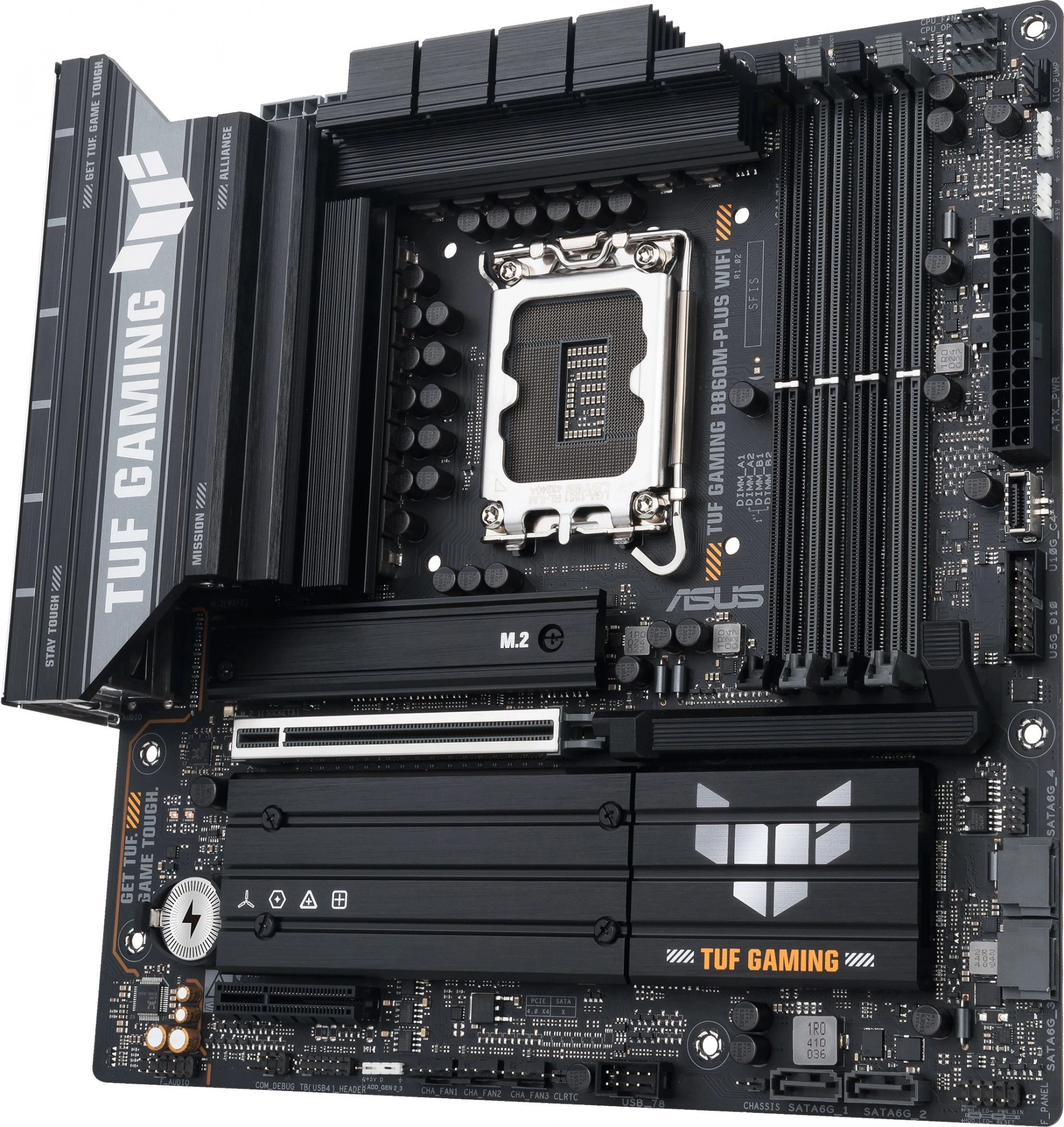 Материнская плата Asus TUF GAMING B860M-PLUS WIFI Soc-1851 Intel B860 4xDDR5 mATX AC`97 8ch(7.1) 2.5Gg RAID+HDMI+DP — изображение 4
