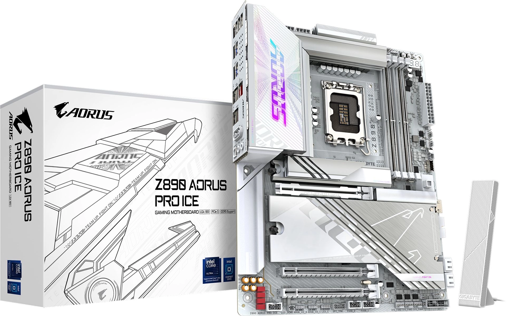 Материнская плата Gigabyte Z890 AORUS PRO ICE Soc-1851 Intel Z890 4xDDR5 ATX AC`97 8ch(7.1) 5Gigabit RAID — изображение 7