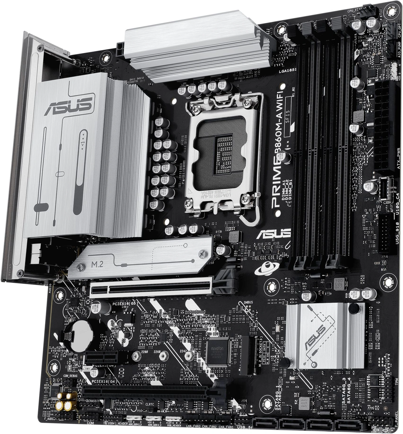 Материнская плата Asus PRIME B860M-A WIFI Soc-1851 Intel B860 4xDDR5 mATX AC`97 8ch(7.1) 2.5Gg RAID+HDMI+DP — изображение 7