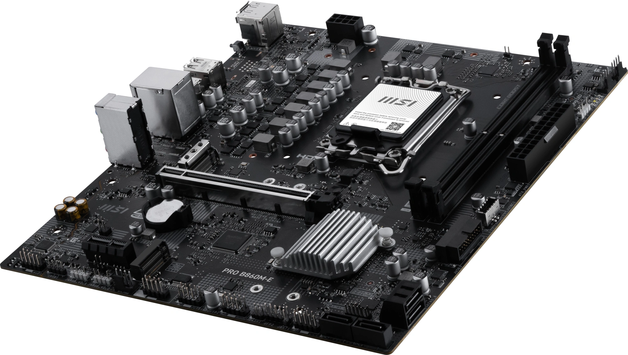 Материнская плата MSI PRO B860M-E Soc-1851 Intel B860 2xDDR5 mATX AC`97 8ch(7.1) 5Gigabit RAID+HDMI+DP — изображение 5