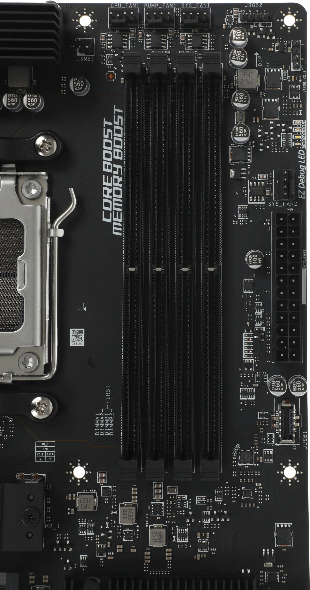 Материнская плата MSI PRO B650-S WIFI Socket AM5 AMD B650 4xDDR5 ATX AC`97 8ch(7.1) 2.5Gg RAID+HDMI+DP — изображение 8